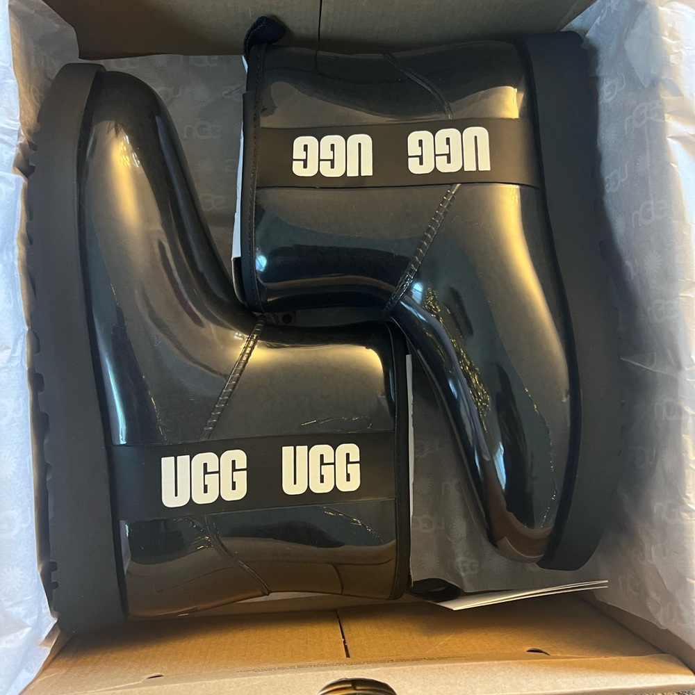 Womens UGG clear mini in black